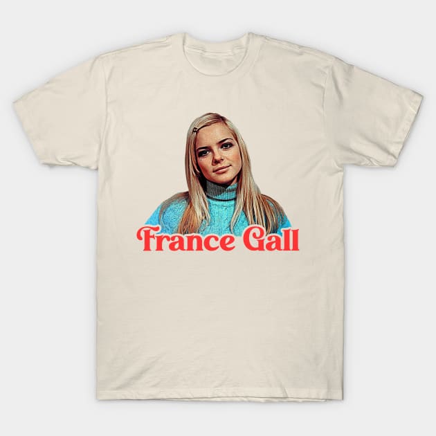 France Gall // French Yé-Yé Icon Fan Art T-Shirt by darklordpug